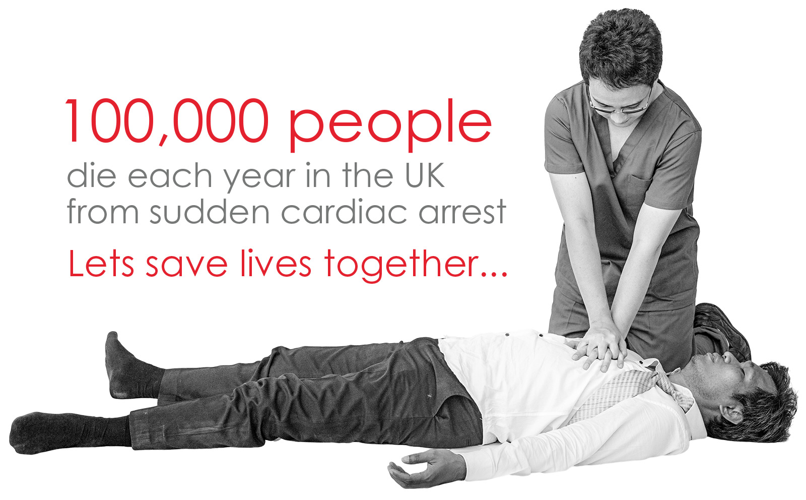 100,000 people die each year from cardiac arrest